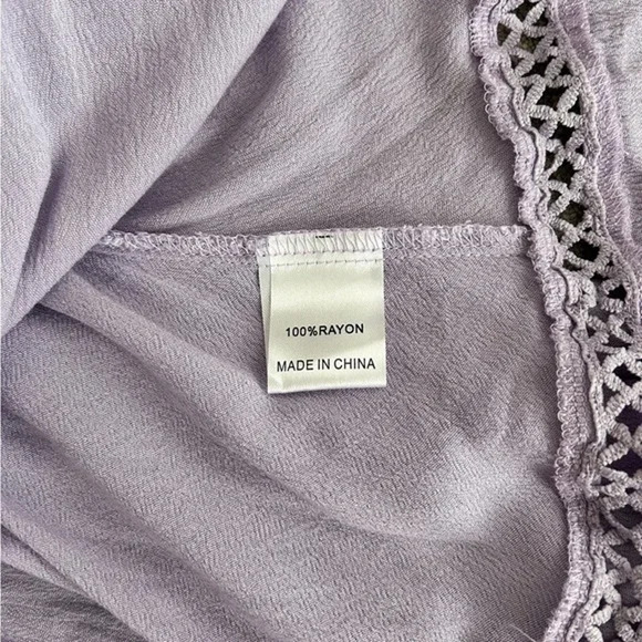 Sisters Of The Tribe Purple Lace Cami Mini Dress Size 12 - Picture 13 of 13